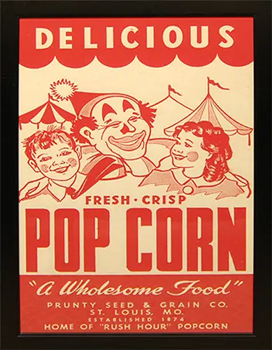 Popcorn Ad Print